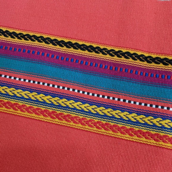 4 Pier 1 Imports Table Placemats Dining Boho Striped Fringe Southwestern Striped - Picture 4 of 5
